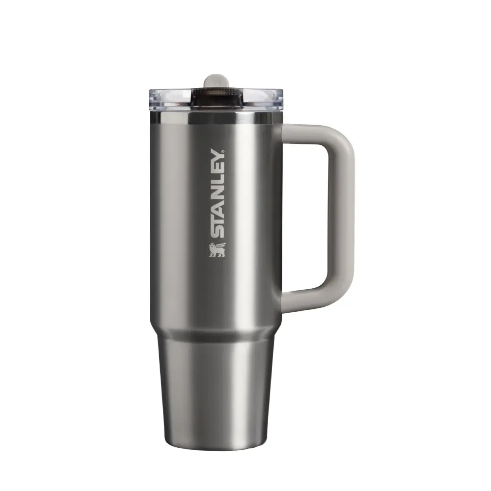 STANLEY防漏吸管隨手杯/ 0.88L/ 鋼鐵灰