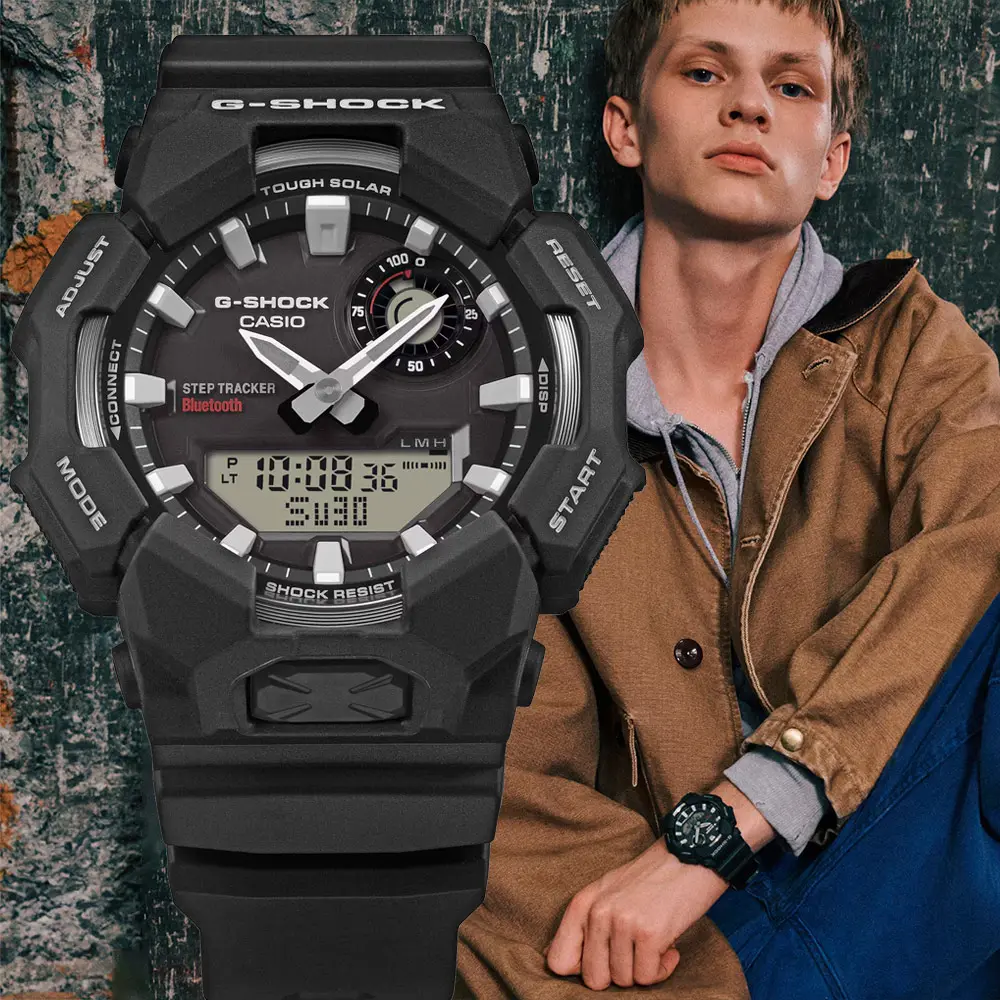 CASIO 卡西歐 G-SHOCK 計步太陽能藍芽雙顯電子錶 手錶 送禮 禮物 推薦(GA-B010-1A)