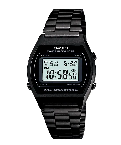CASIO 卡西歐 學生錶 經典標準電子錶-黑 送禮 禮物 推薦(B640WB-1A)