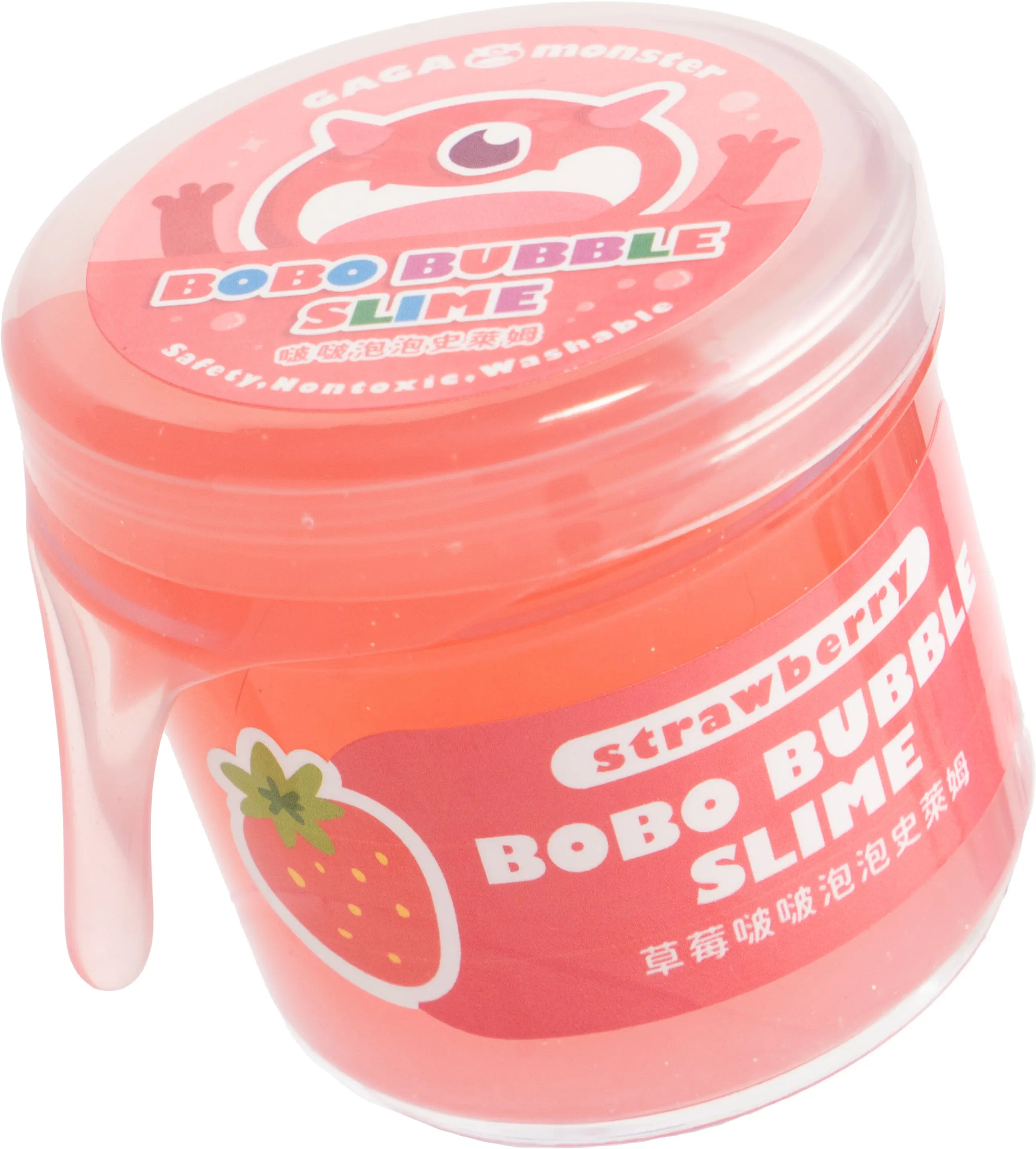 GAGA monster史萊姆怪獸星球/ 啵啵泡泡史萊姆/ 草莓/ 150ML