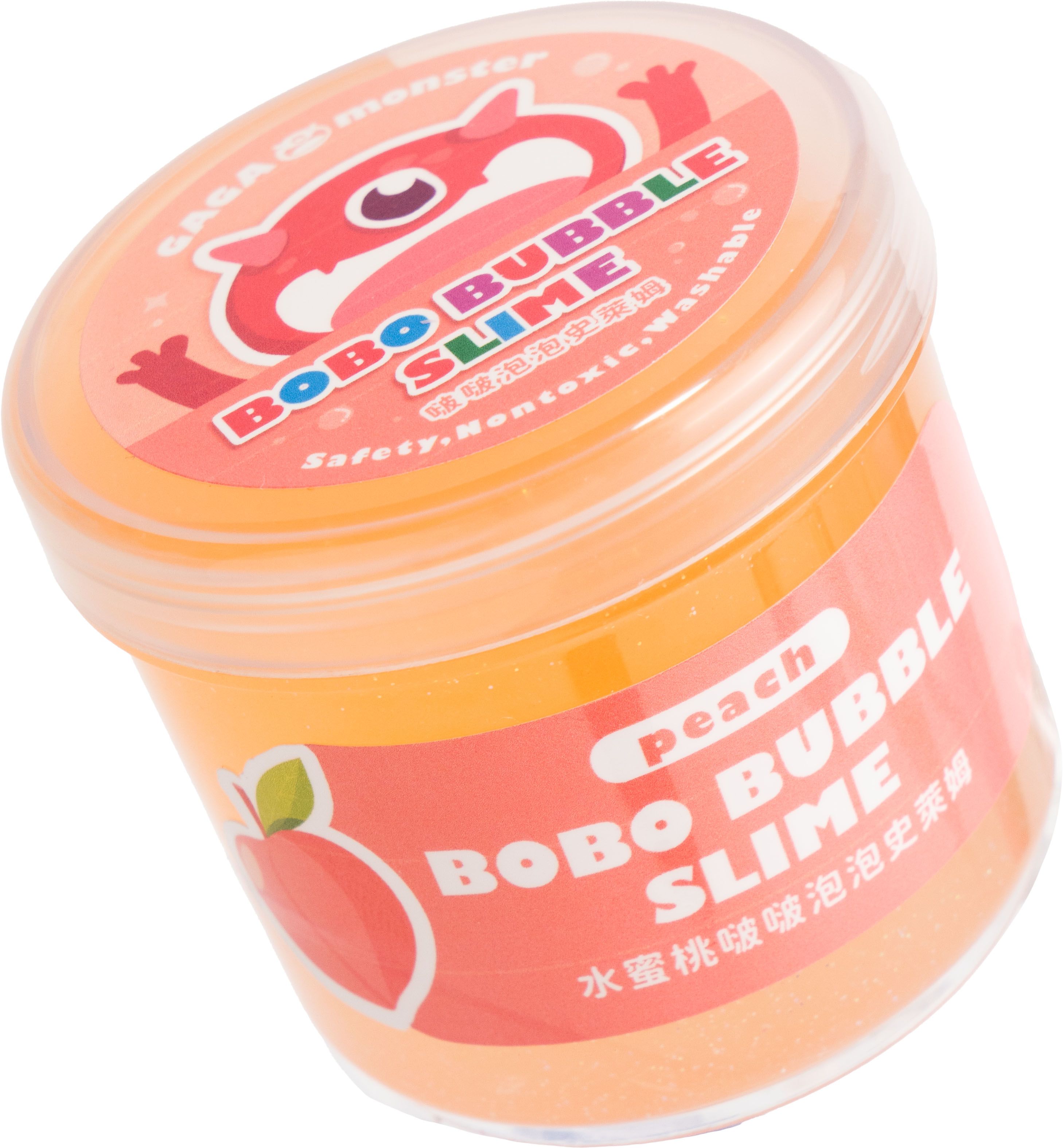 GAGA monster史萊姆怪獸星球/ 啵啵泡泡史萊姆/ 水蜜桃/ 150ML