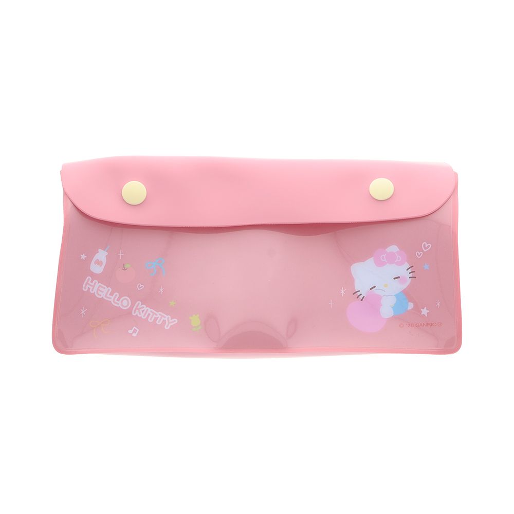 日本 sun-star 三麗鷗 MarshmallowPop 透明筆袋/ Hello Kitty