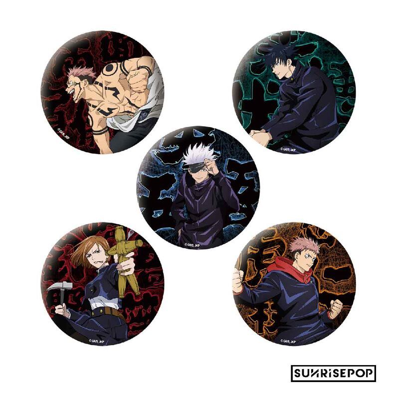 SUNRISEPOP咒術迴戰徽章盲抽/ S1/ 5入套組