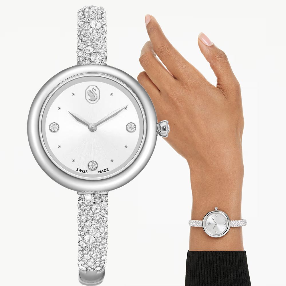 SWAROVSKI 施華洛世奇 Sublima 閃耀水晶手環式手錶 女錶-28mm 送禮 禮物 推薦(5730369)