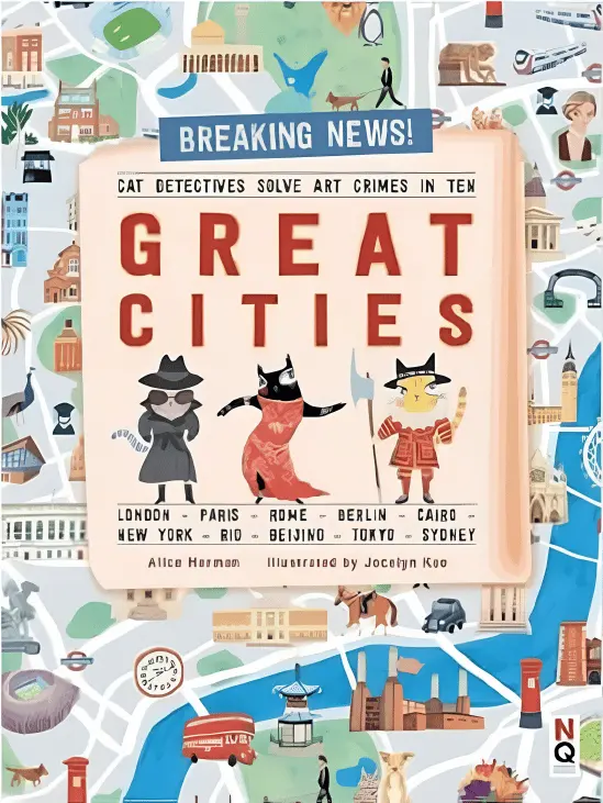 貓偵探出擊！➤Cat Detectives Solve Art Crimes in Ten Great Cities