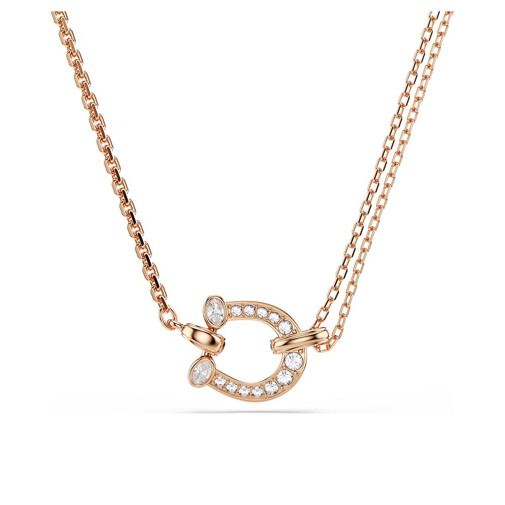 SWAROVSKI 施華洛世奇新年限定 Symbolica 馬蹄鐵水晶項鍊-玫瑰金 送禮 禮物 推薦(5741462)