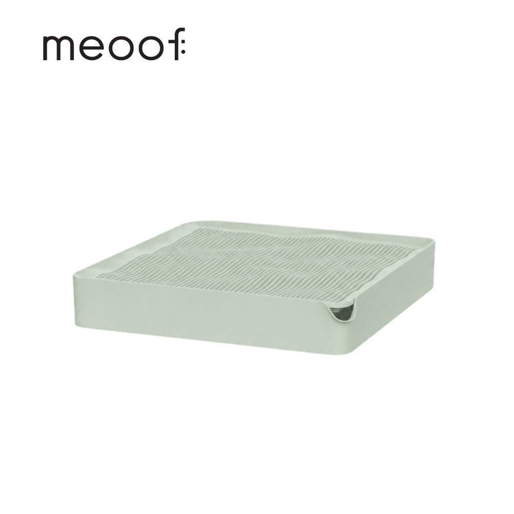 meoof 無邊泳池控砂盒 漏砂盒 薄荷奶綠