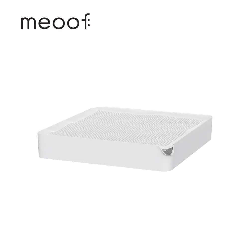 meoof 無邊泳池控砂盒 漏砂盒 雲母白