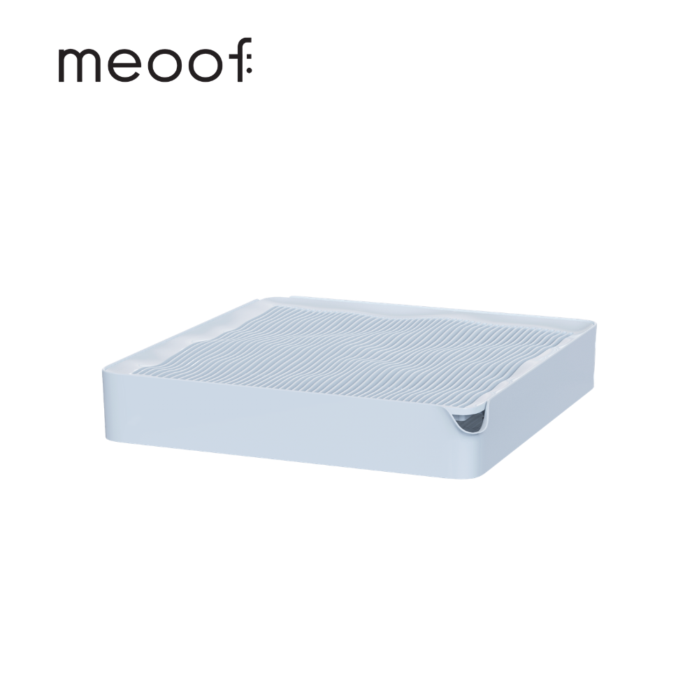 meoof 無邊泳池控砂盒 漏砂盒 霧霾藍