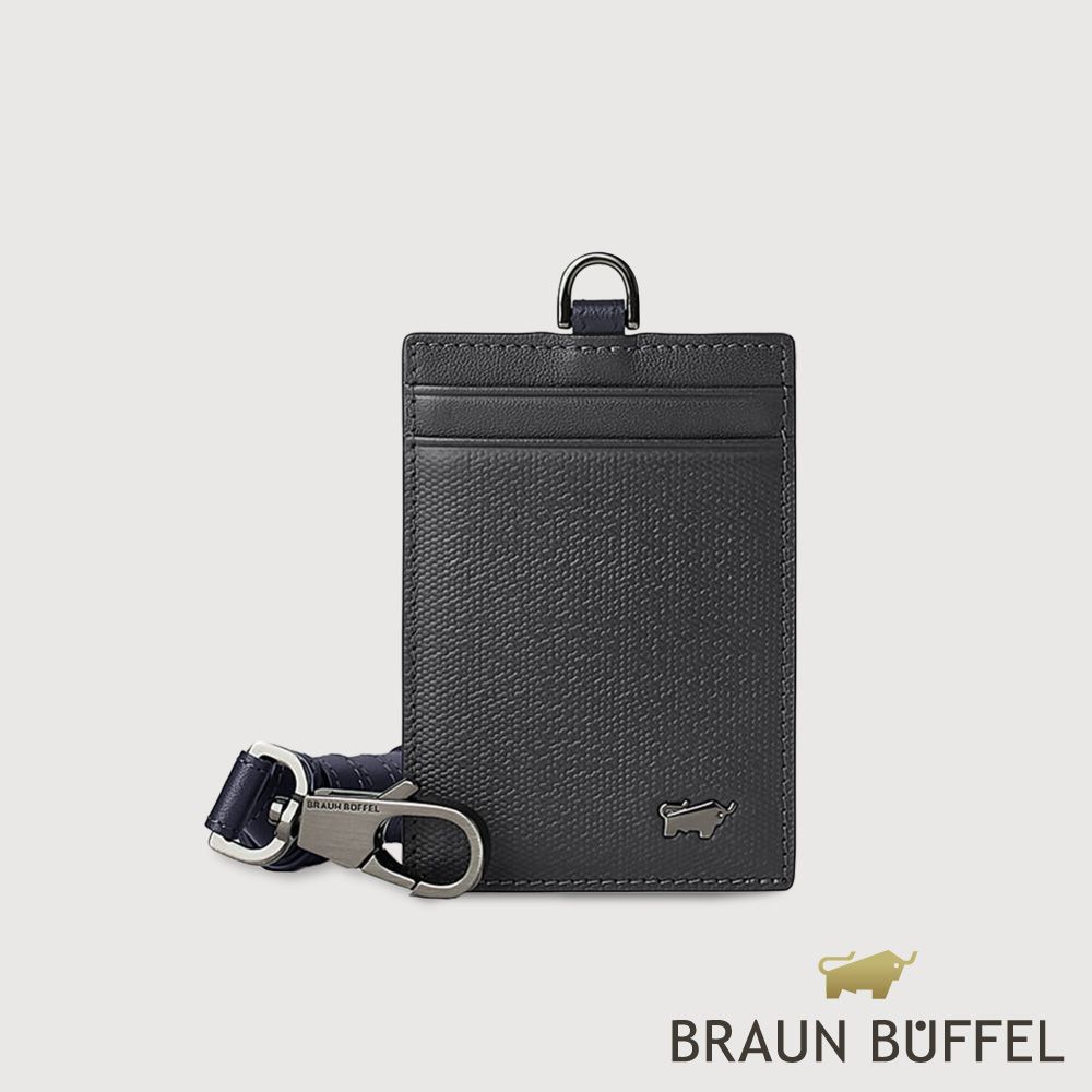 【BRAUN BUFFEL 德國小金牛】台灣總代理 安德勒-1 證件夾-黑色/BF531-171-BK