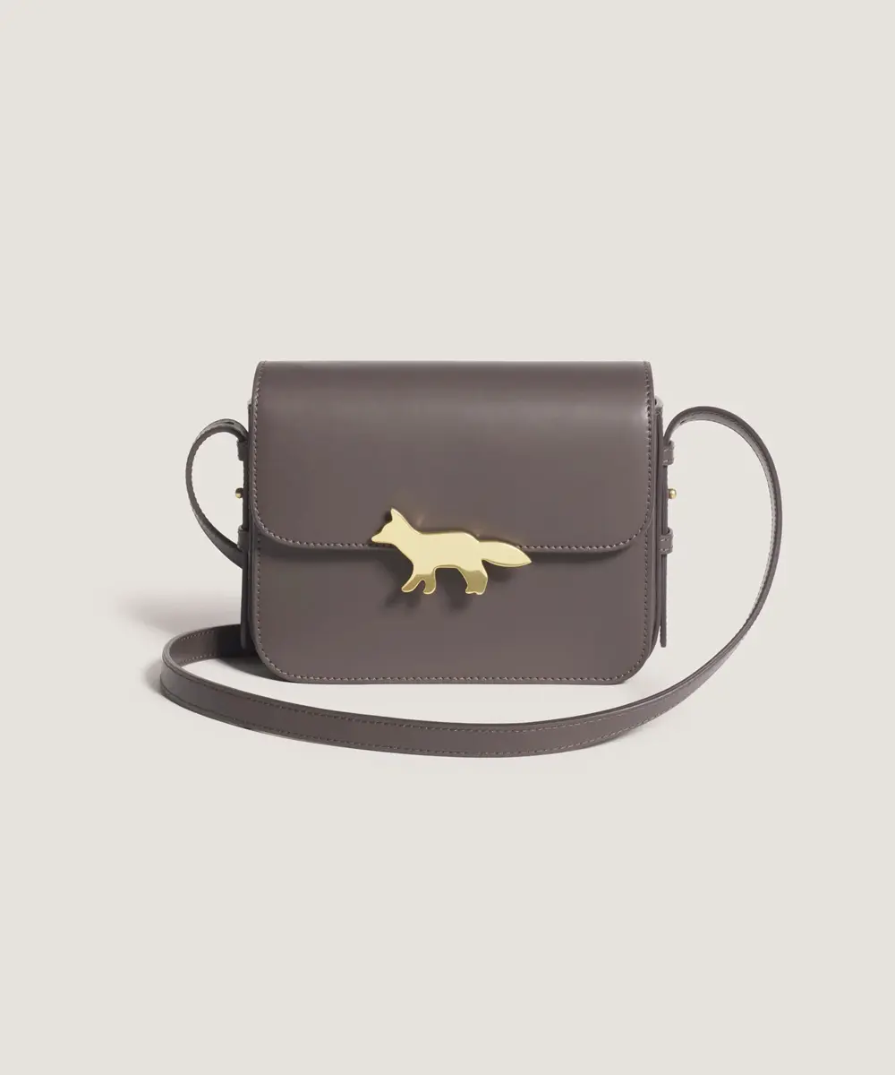 MAISON KITSUNÉ 深焦糖棕暗影狐狸愛蒂包