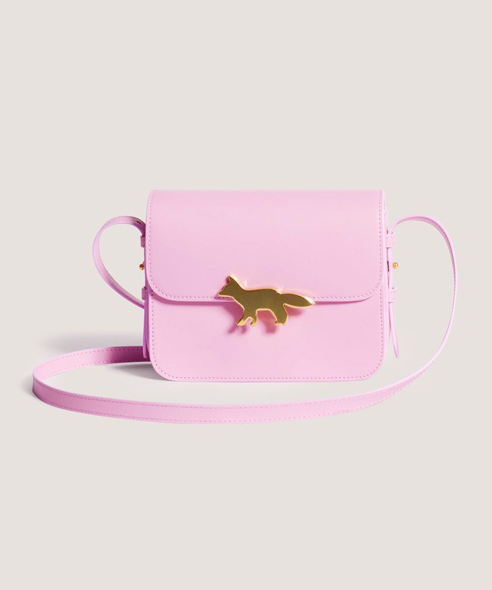 MAISON KITSUNÉ 淡薰衣草粉暗影狐狸愛蒂包