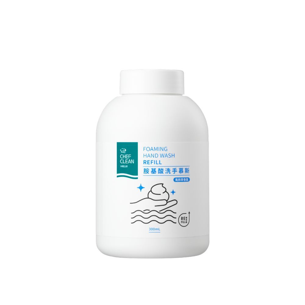 淨毒五郎胺基酸洗手慕斯補充瓶/ 風鈴草香氣/ 300ml