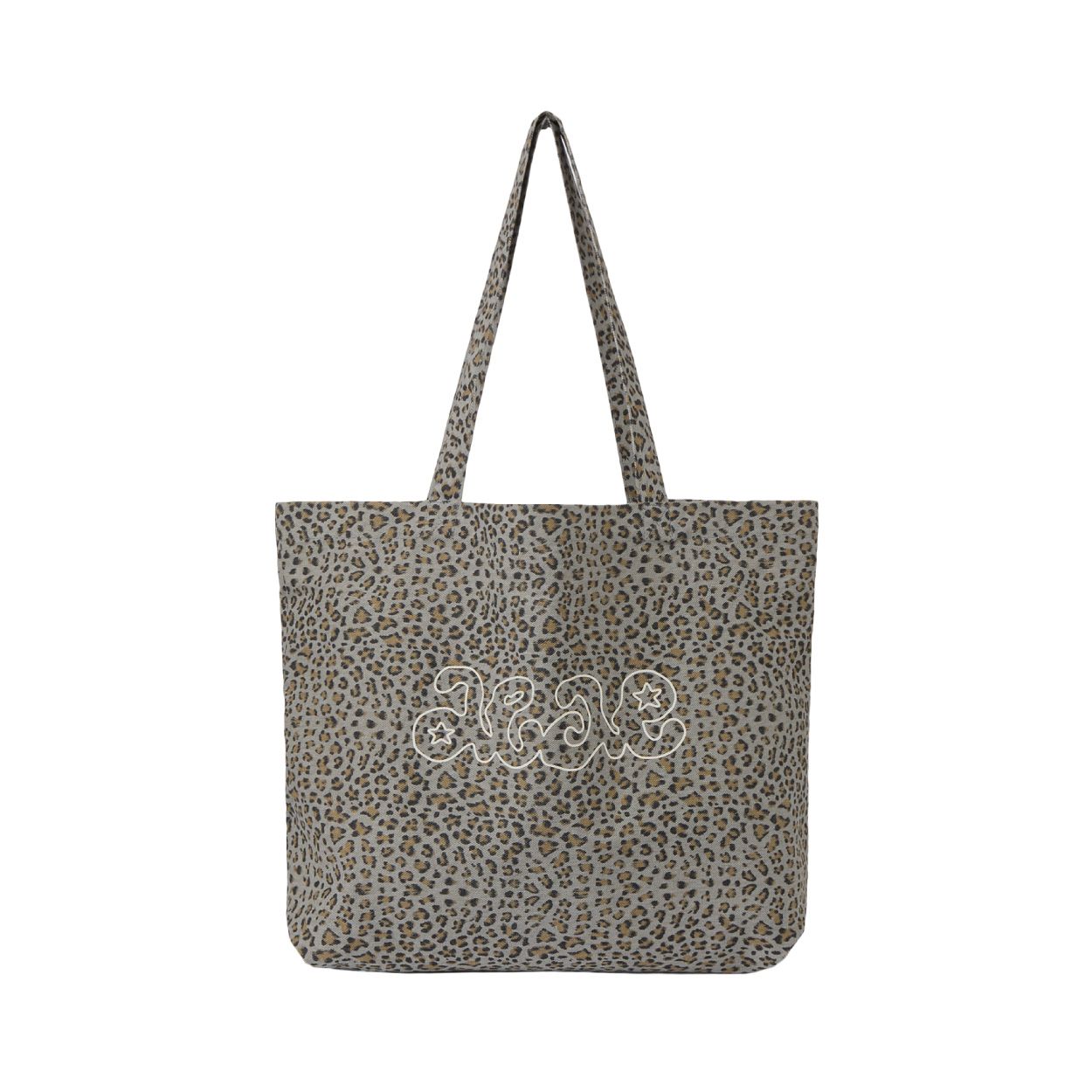 韓國 aeae BREEZE TOTE BAG 韓國製BREEZE標誌棉質托特包 灰豹紋