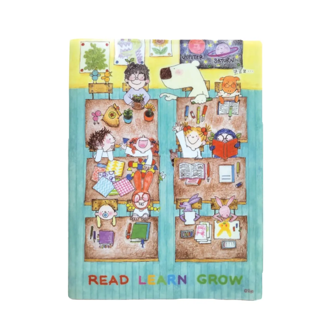 日本 Greeting Life Coco 4層資料夾/ 學校