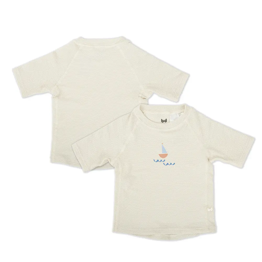 【bimbidreams】嬰幼兒抗UV短袖游泳上衣/ 1-2Y/ 夏日帆船