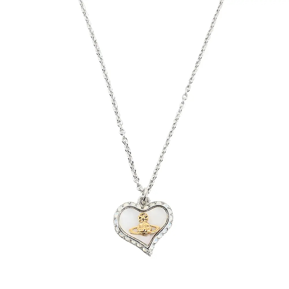 Vivienne Westwood PetraPendant愛心珍珠母貝項鍊/平行輸入