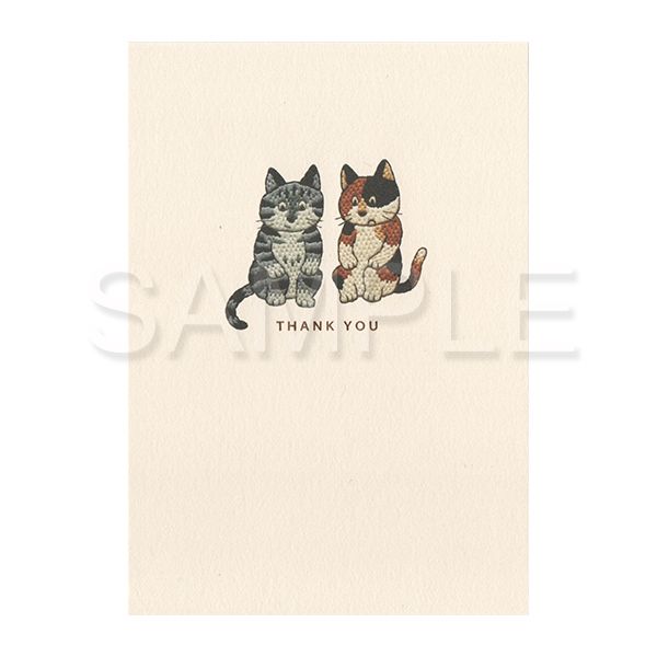 【誠品獨家】日本 7 days cards 明信片/ Thank You/ 貓