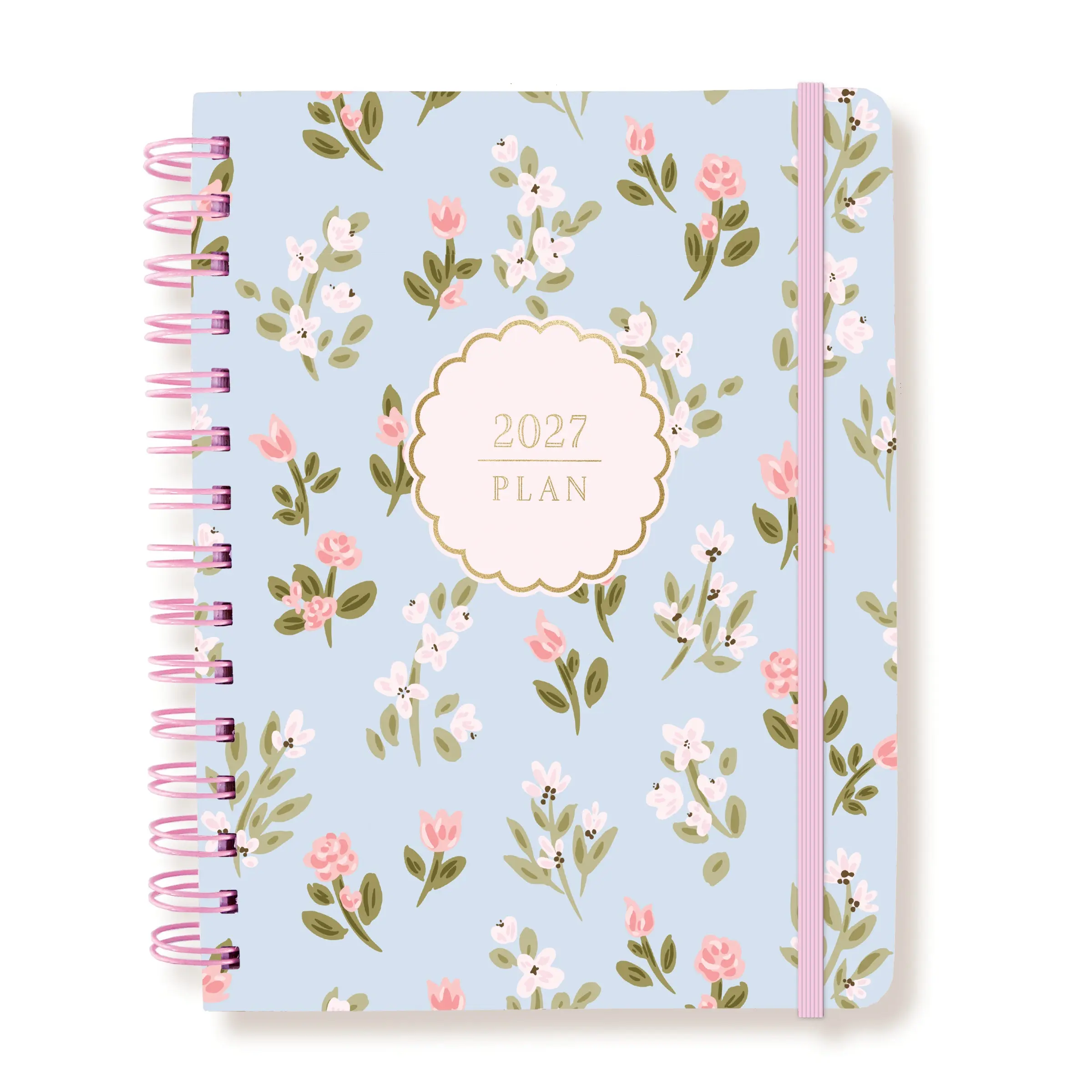 2027美國 GRAPHIQUE 18個月硬殼環裝週計畫日誌/ 15X20CM/ 花卉 (附貼紙2張)