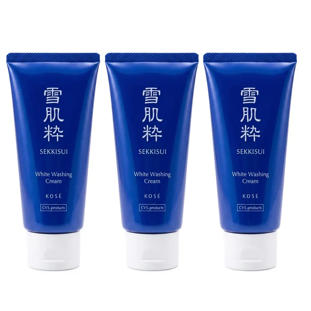 【KOSE 高絲】雪肌粹淨白洗面乳80g 三入組 公司貨