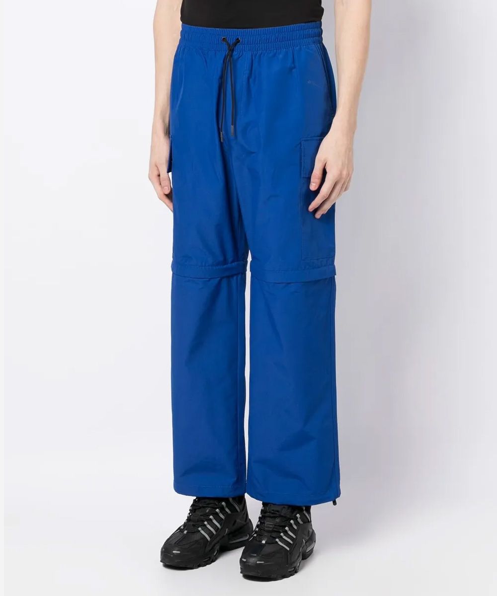 MAISON KITSUNÉ 寶藍色寬鬆束口長褲--M