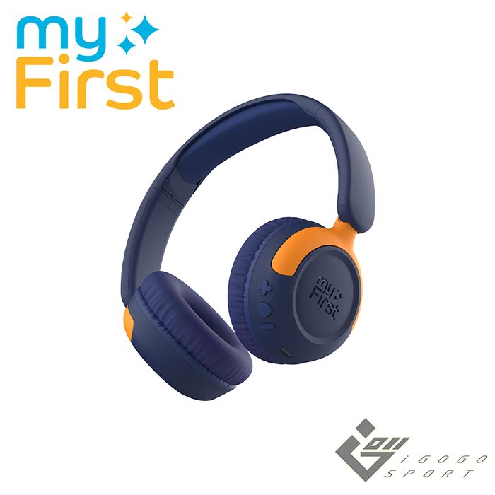 myFirst CareBuds Max耳罩式藍牙兒童耳機/ 藍莓橘
