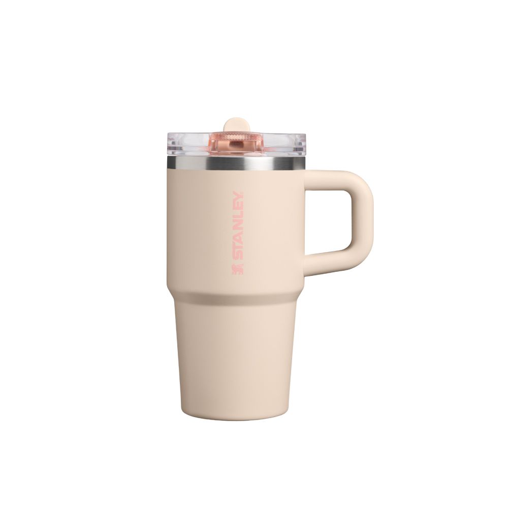 STANLEY防漏吸管隨手杯/ 0.59L/ 香檳粉