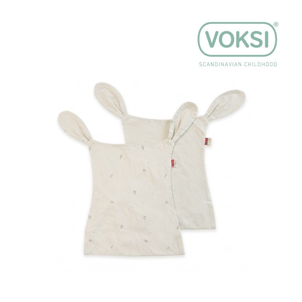 Voksi Huddle 兔耳揹帶口水巾（2入）