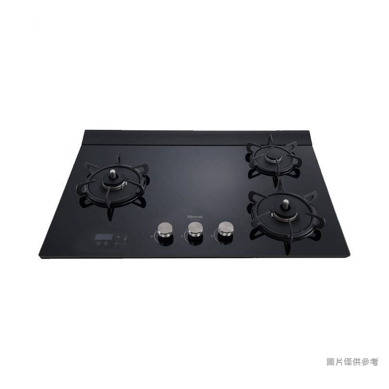 林內【RB-A3760GBL】檯面式緻溫玻璃三口爐瓦斯爐(黑玻)左單口LPG桶裝瓦斯 含全台安裝
