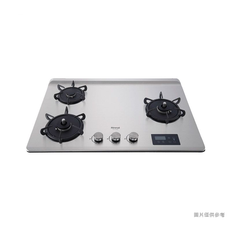 林內【RB-A3760SR】檯面式緻溫玻璃三口爐瓦斯爐(不銹鋼)右單口NG1天然氣 含全台安裝