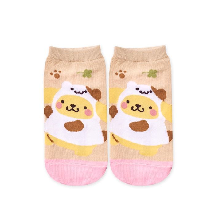 【ONEDER旺達棉品】Sanrio 三麗鷗變裝直版襪/ 布丁狗-22/ 22-26