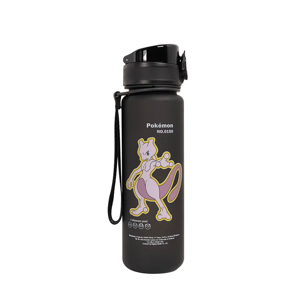 IMPACT怡寶寶可夢超夢Tritan水壺/水杯/水瓶/ 500ML/ 附提繩/ 黑色/ IMPKMB09BK