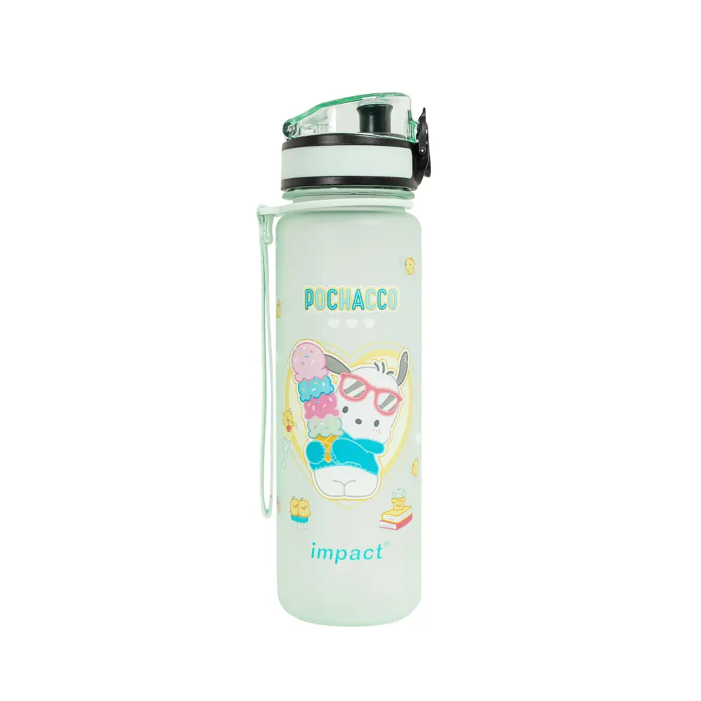 IMPACT怡寶帕恰狗彈蓋Tritan水壺/水杯/水瓶/ 500ML/ 附提繩/ 粉綠/ IMPAB01LG