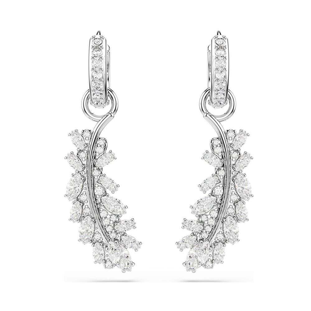 SWAROVSKI 施華洛世奇 Vienna 羽翼流光璀璨耳環 送禮 禮物 推薦(5754272)
