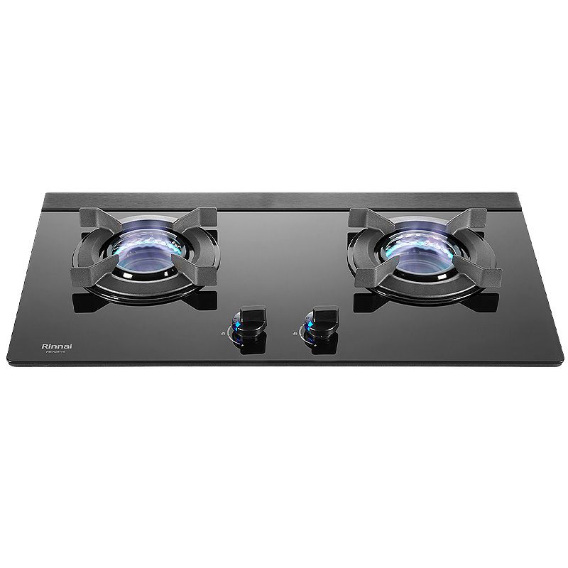 林內【RB-N2611GB_NG1】內焰 檯面式雙口瓦斯爐 (黑玻/LED旋鈕)天然氣(全台安裝)