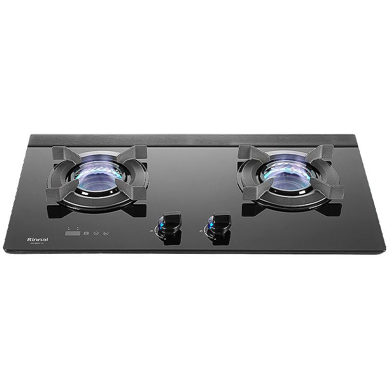 林內【RB-N2621GB_NG1】內焰 檯面式雙口瓦斯爐 (黑玻/LED旋鈕/定時)天然氣(全台安裝)