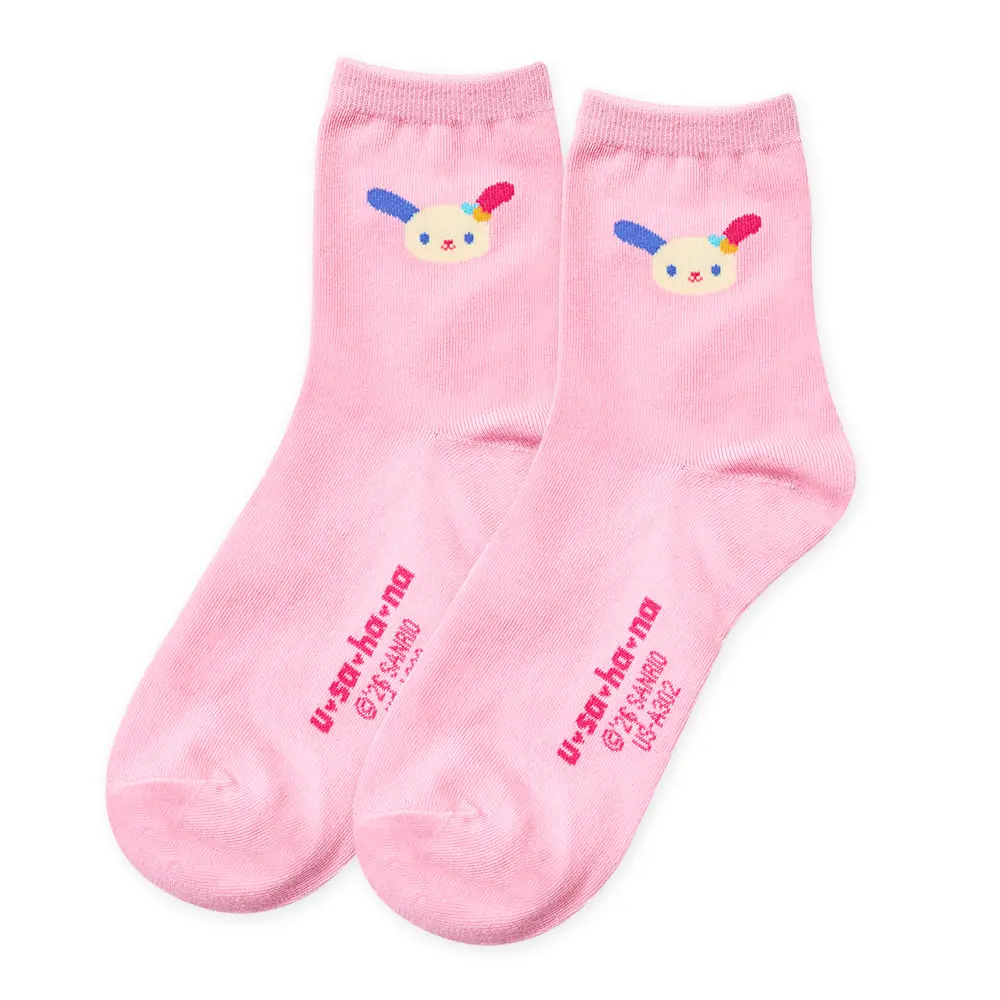 【ONEDER旺達棉品】Sanrio 三麗鷗花小兔長襪/ 粉長襪/ 22-26