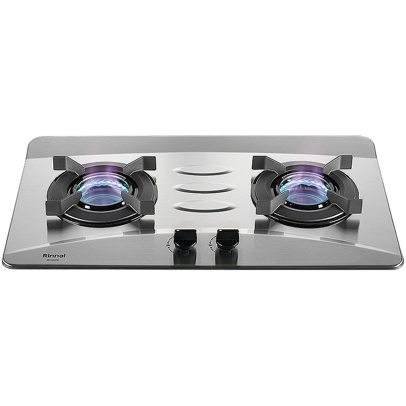 林內【RB-N2601S_LPG】內焰 檯面式雙口瓦斯爐 (不銹鋼)桶裝瓦斯(全台安裝)