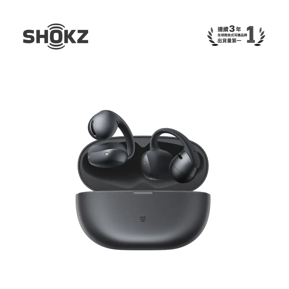 SHOKZ OpenDots Air E210開放式耳夾耳機/ 午夜黑