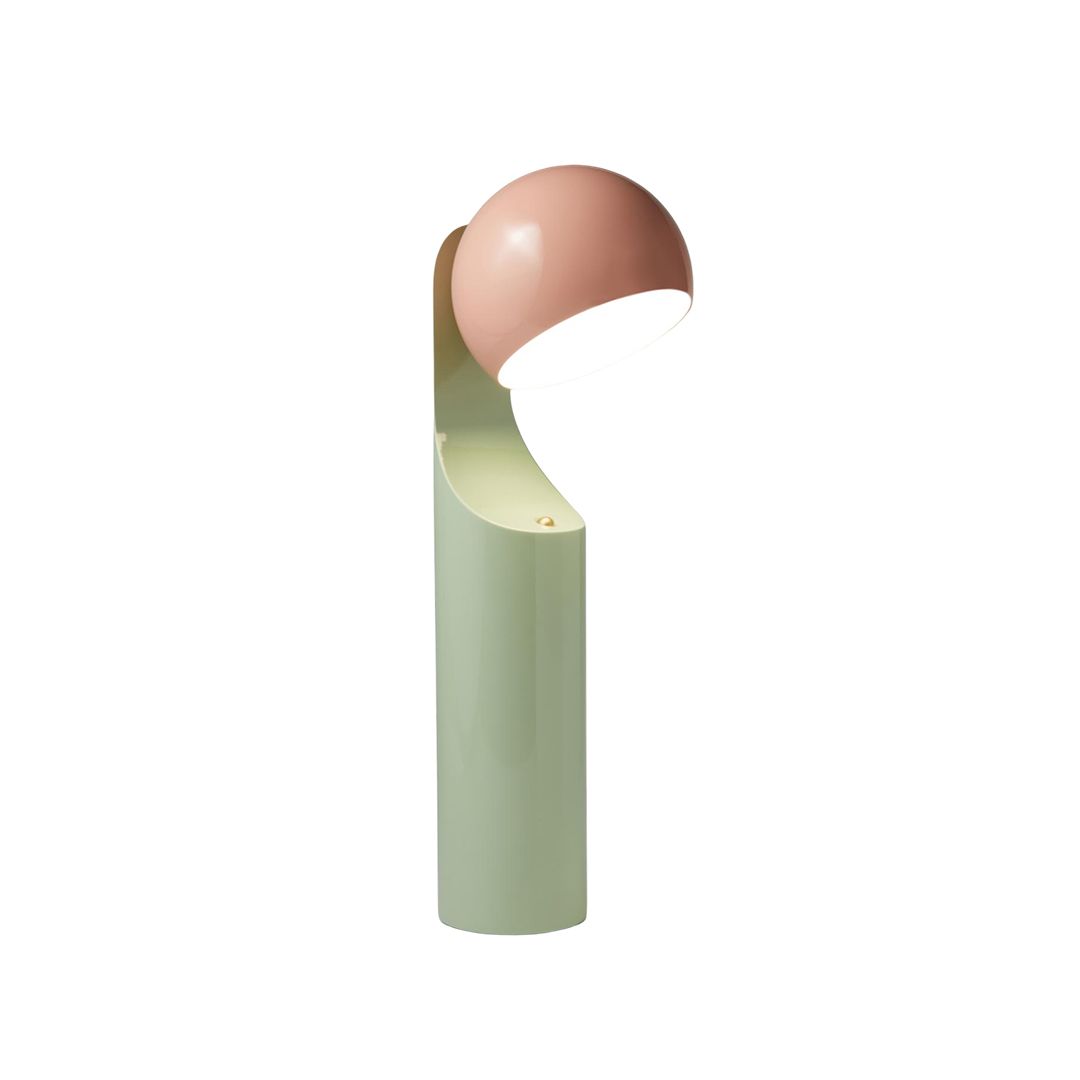 FINE LUMENS MONO攜帶式無線閱讀燈/ 珊瑚粉x抹茶綠