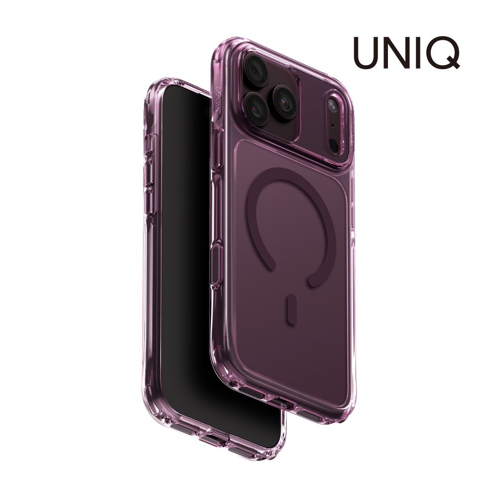 UNIQ iPhone18/17系列 Lifepro Xtreme超透亮磁吸防摔雙料保護殼/手機殼/ iPhone18/17 ProMax/ 勃根地紅