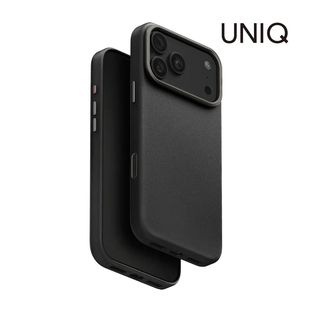 UNIQ iPhone18系列 Lyden 耐刮皮革磁吸保護殼/手機殼/ iPhone18 ProMax/ 黑色