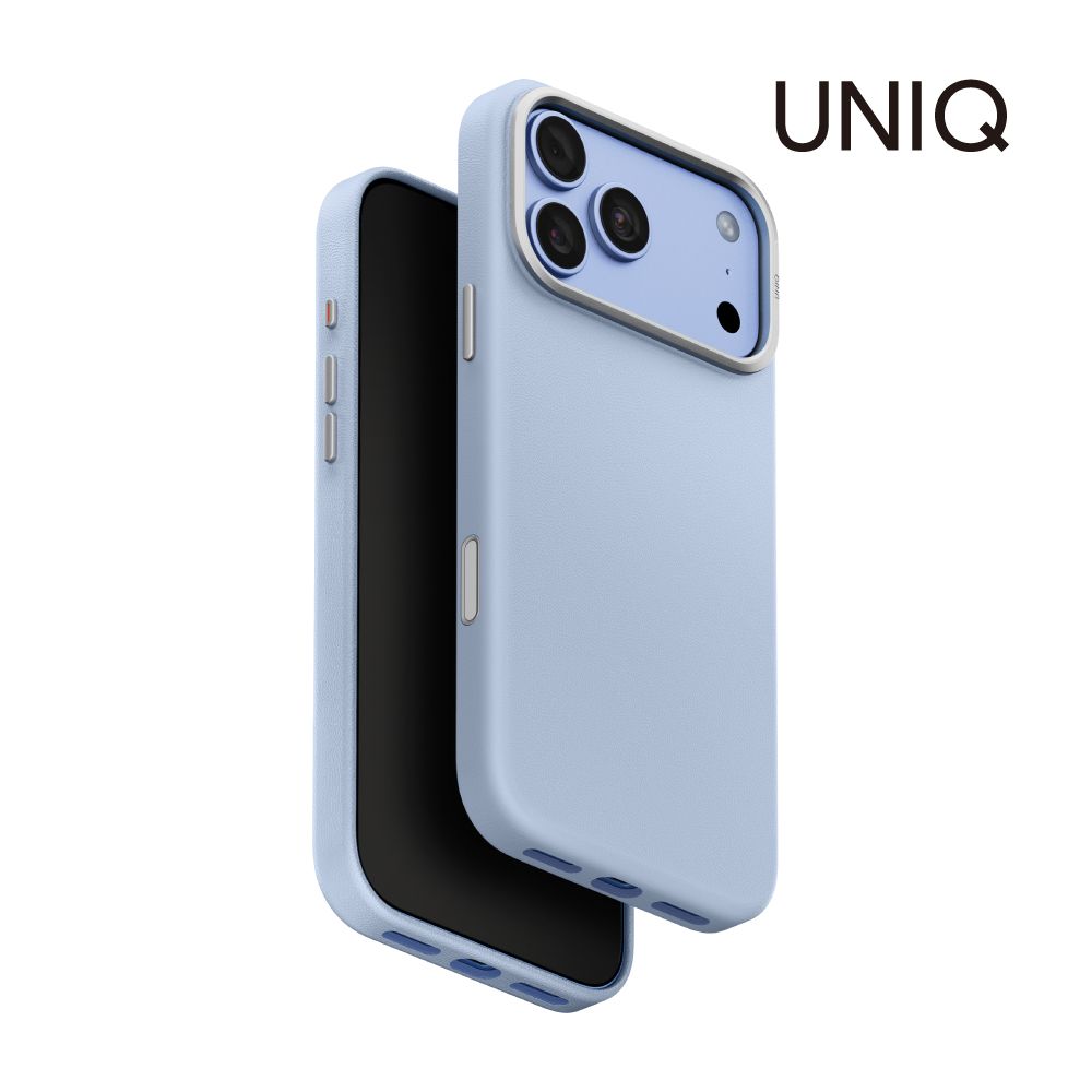 UNIQ iPhone18系列 Lyden 耐刮皮革磁吸保護殼/手機殼/ iPhone18 ProMax/ 冰藍