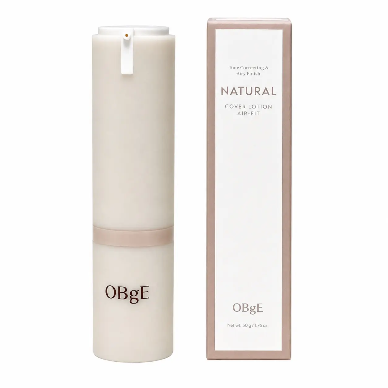 【OBgE】自然遮瑕素顏霜 輕盈柔霧版 AIR-FIT 50g _ 公司貨
