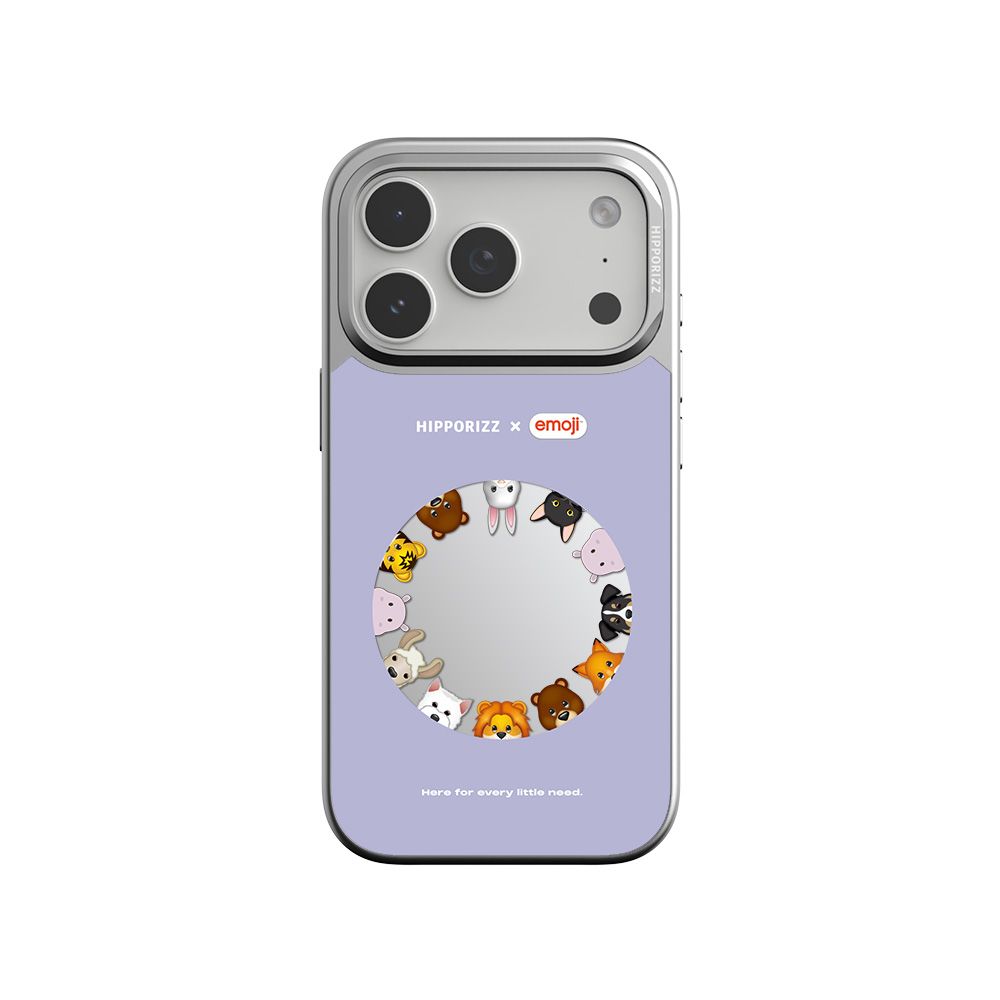 Hipporizz X emoji Mirra 鏡面磁吸支架殼｜iPhone 18 Pro / 17 Pro/ 動物