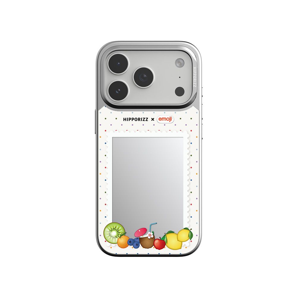 Hipporizz X emoji Mirra 鏡面磁吸支架殼｜iPhone 18 Pro / 17 Pro/ 水果