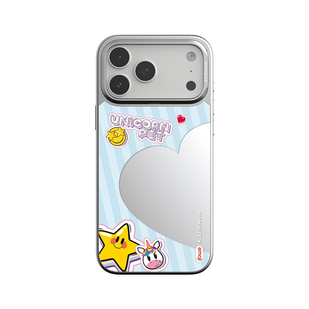 Hipporizz X emoji Mirra 鏡面磁吸支架殼｜iPhone 18 Pro Max / 17 Pro Max/ 獨角獸