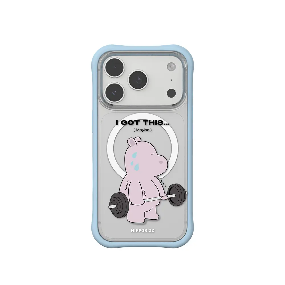 Hipporizz Swapit 矽膠磁吸保護殼 圖案款｜iPhone 18 Pro / 17 Pro/ 舉重
