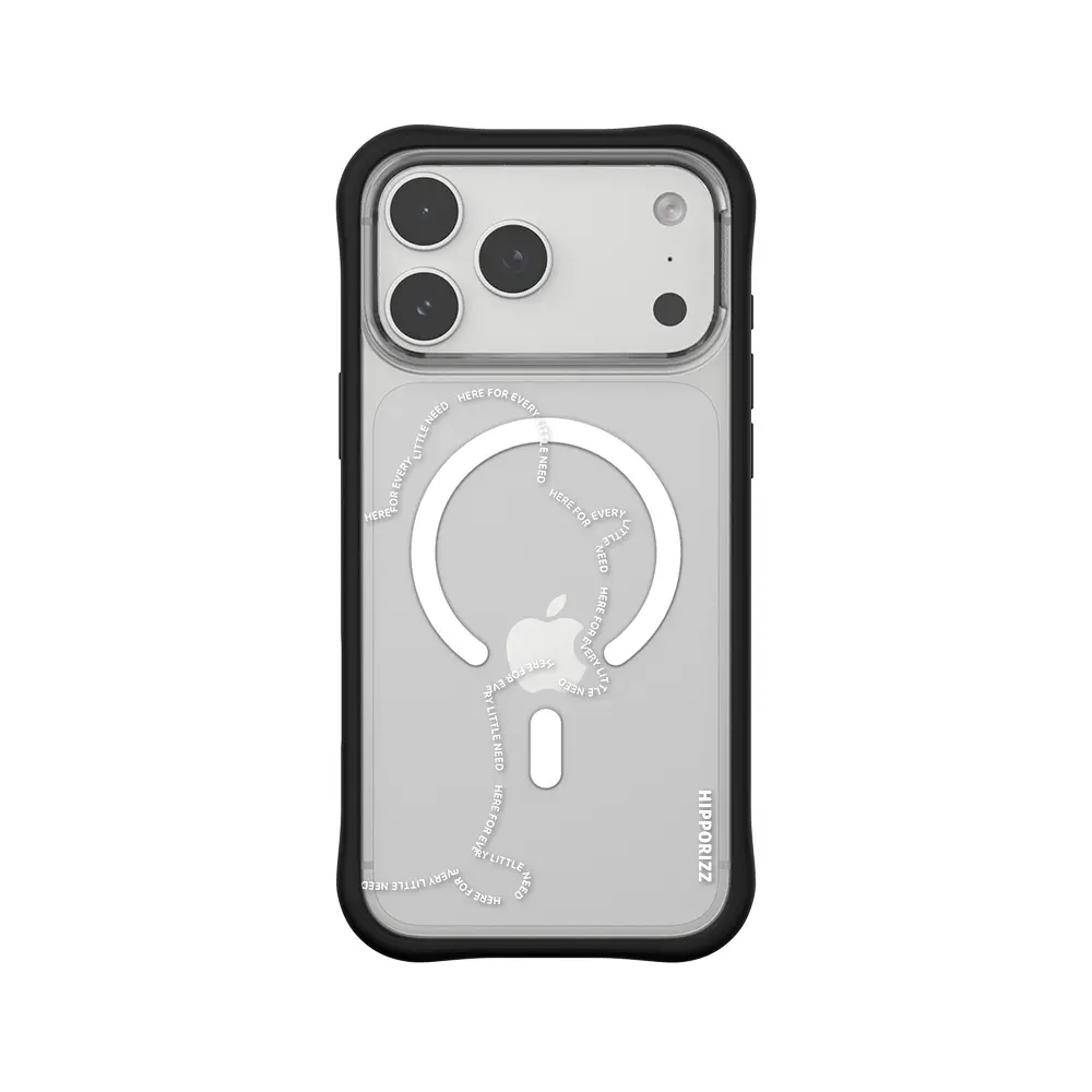 Hipporizz Swapit 矽膠磁吸保護殼 圖案款｜iPhone 18 Pro Max / 17 Pro Max/ 迷霧河馬（黑）
