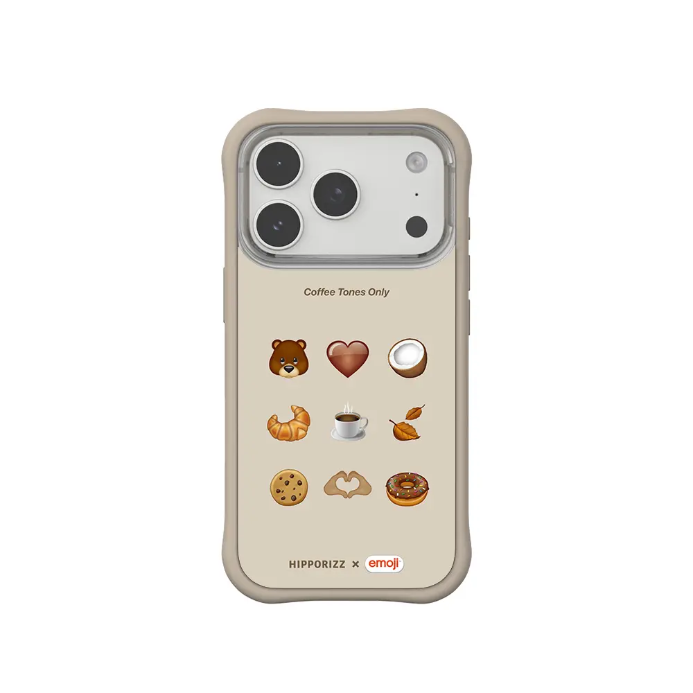Hipporizz X emoji Swapit 矽膠磁吸保護殼｜iPhone 18 Pro / 17 Pro/ 奶油小熊